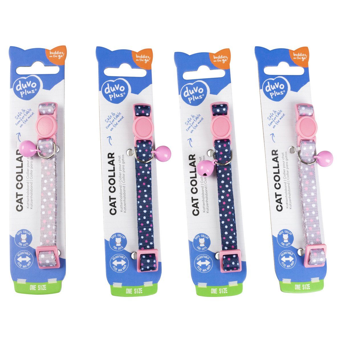 DUVO+ Katzen-Halsband Katzenhalsband Bälle Nylon