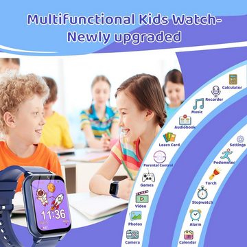 Kesasohe Smartwatch (1,5 Zoll, Android iOS), Kinder mit gewohnheit taschenlampen jahre jungen mädchen geschenk