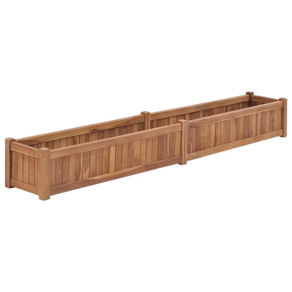 DOTMALL Hochbeet Hochbeet 200x30x25 cm Massivholz Teak