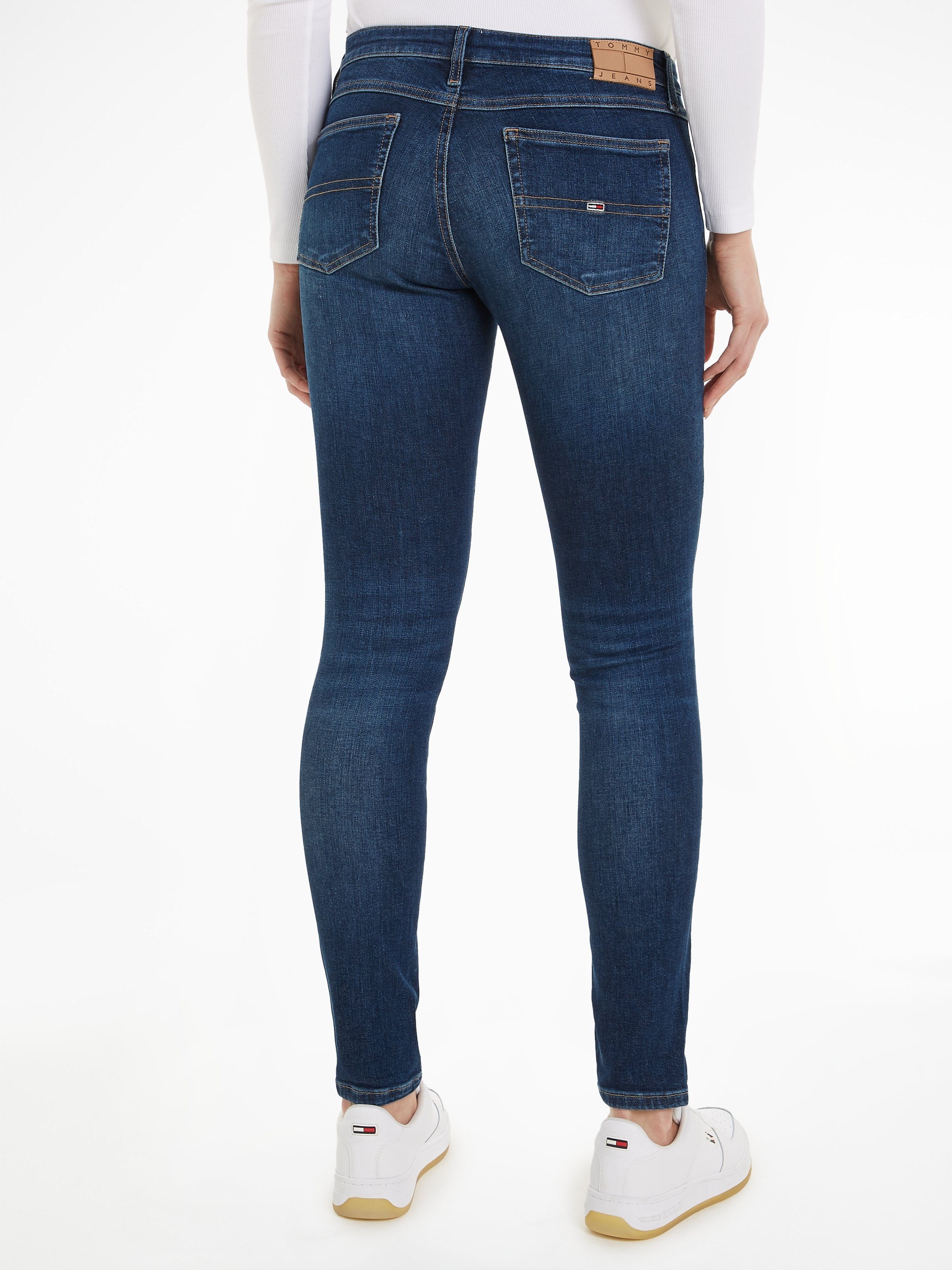 Faded-Out mid Skinny-fit-Jeans Jeans Effekten blue1 mit Tommy