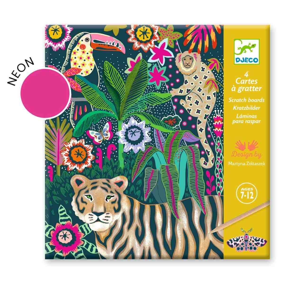 DJECO Kreativset Kratzbilder: Rococo Kreativset für Kinder