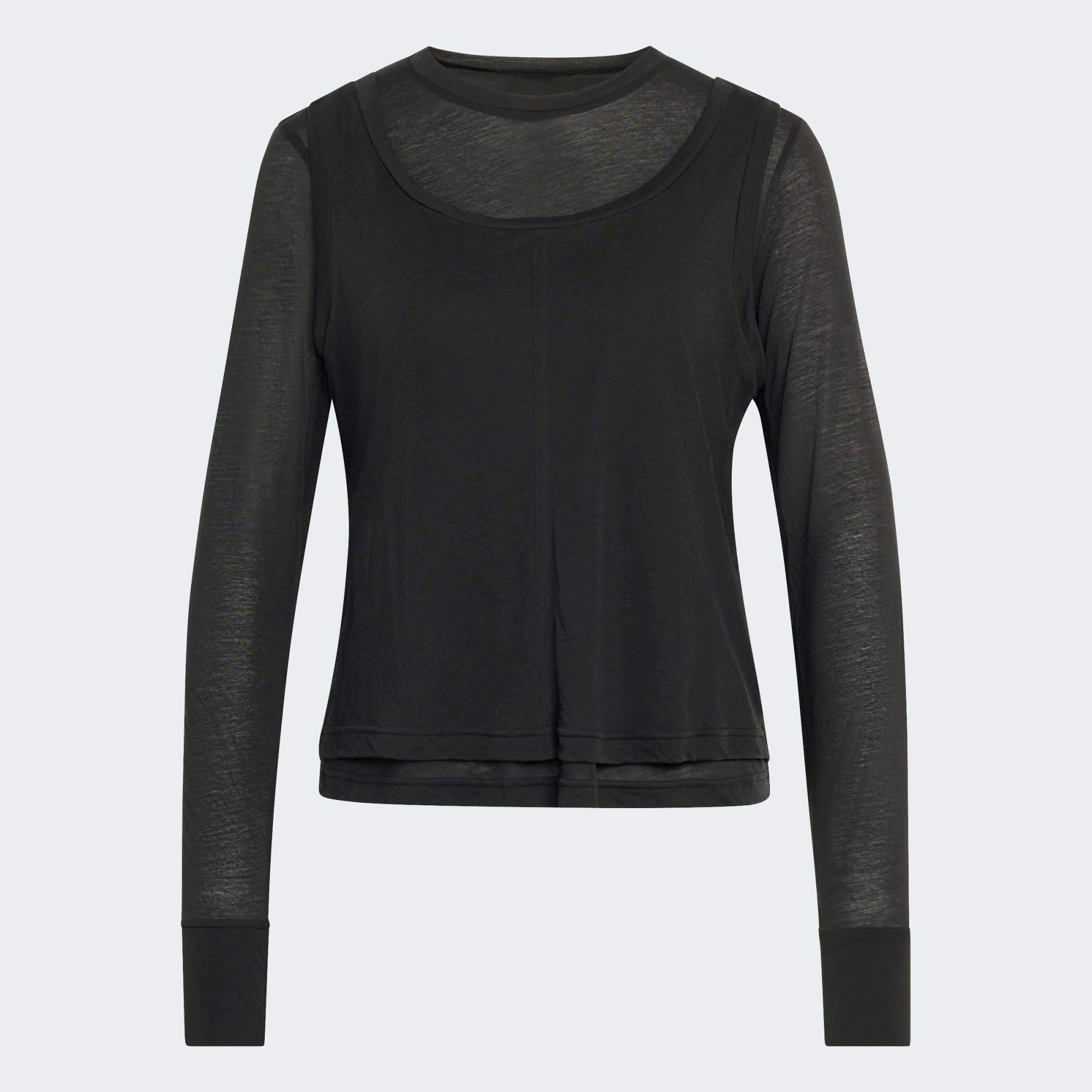 adidas Sportswear Trainingstop SOFT LUX LONGSLEEVE, TRANSPARENT (1-tlg)