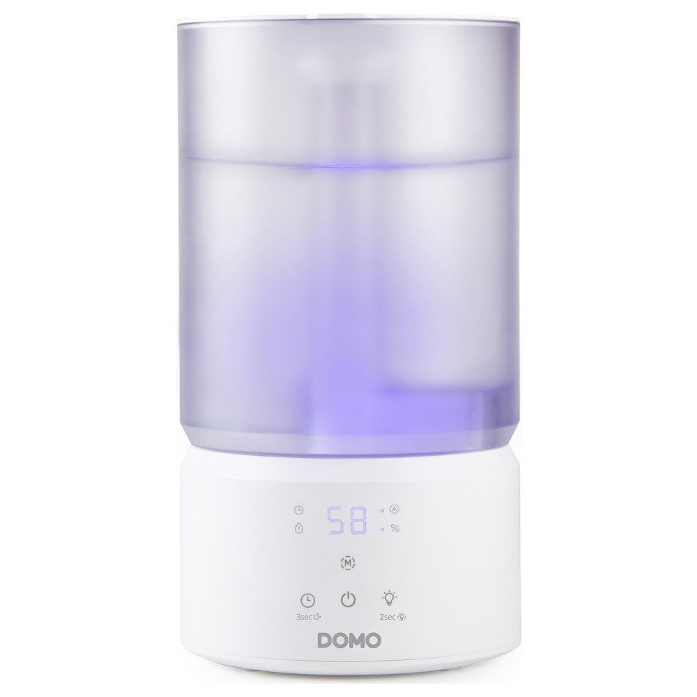 Domo Luftentfeuchter DOMO DO267HD Ultraschall-Luftbefeuchter 75 m³ 23 W Weiß, Durchsichtig
