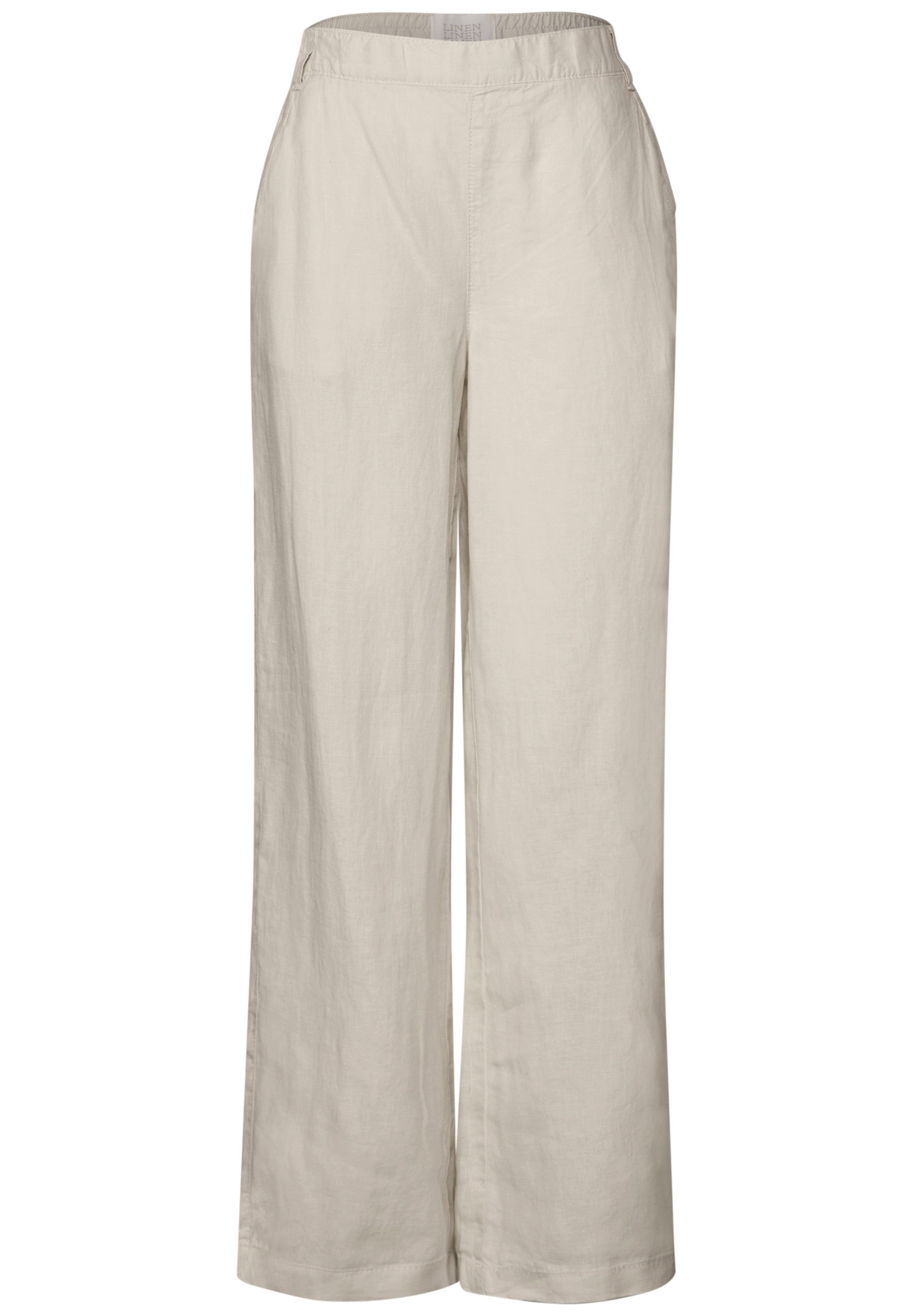 STREET ONE Stoffhose Wide Leg Leinenhose günstig online kaufen
