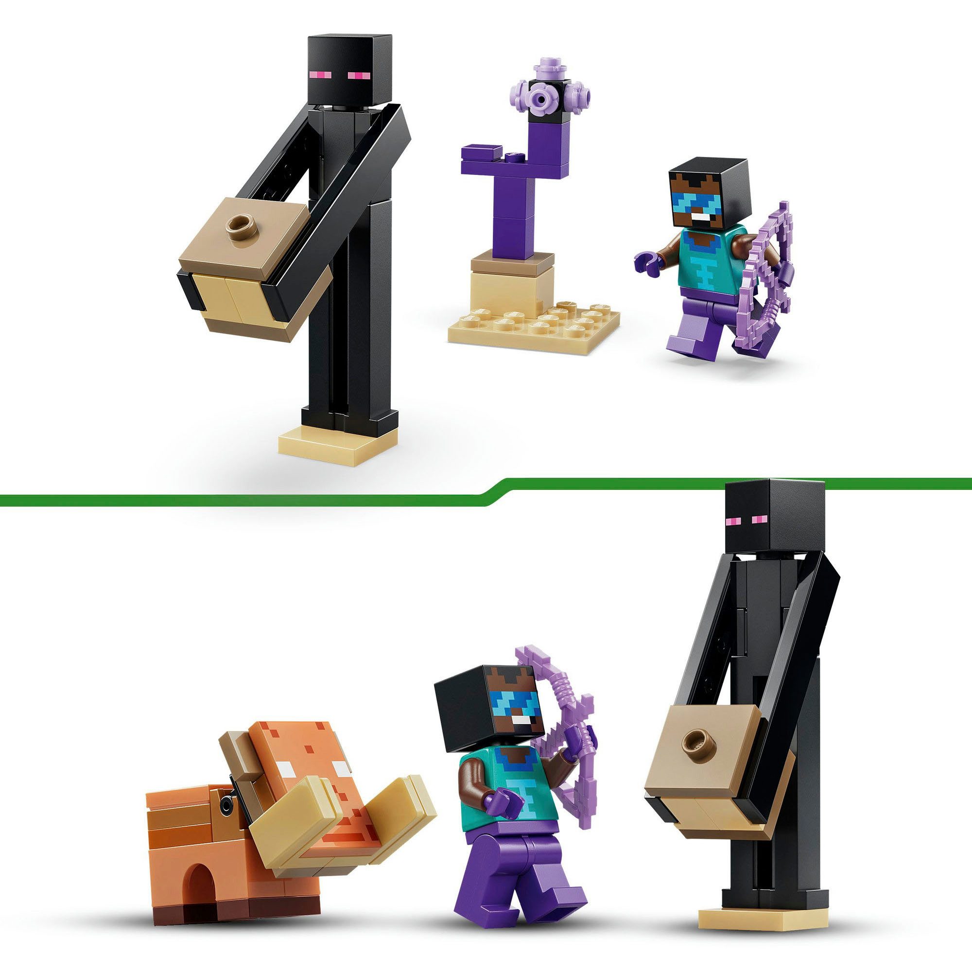 LEGO® Reise durch Nether und Endportal (21584), LEGO Minecraft Konstruktionsspielsteine, (192 St), Made in Europe – Bild 5 von 5