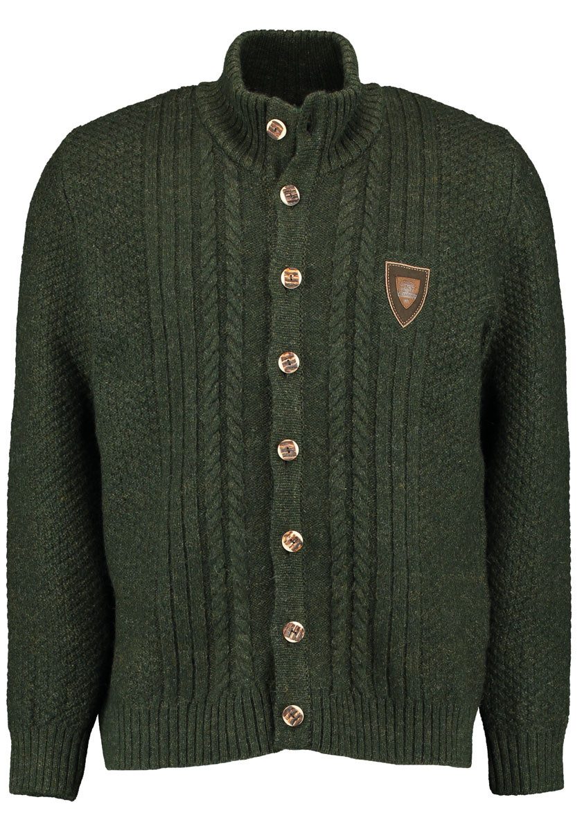 OS Trachten Strickjacke Fenari Rundhalsausschnitt günstig online kaufen