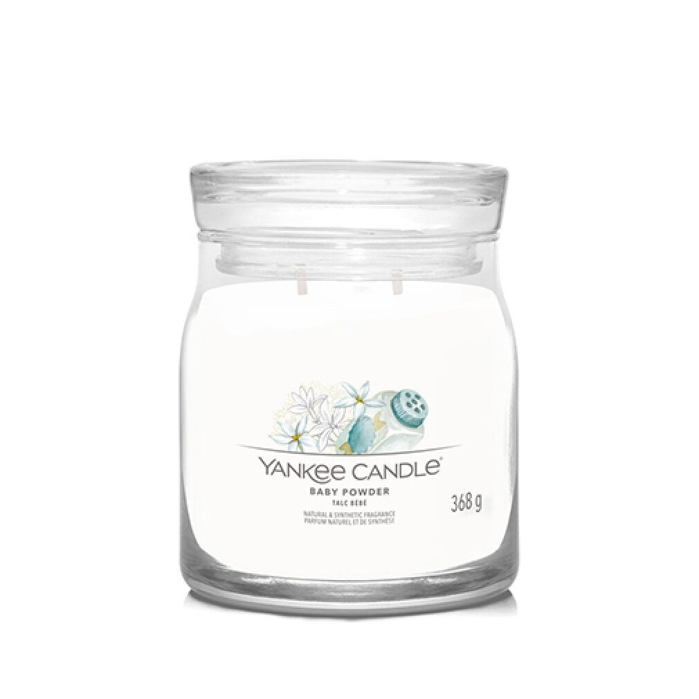 Yankee Candle Duftkerze Baby Powder Signatur Kerze Medium 368 g