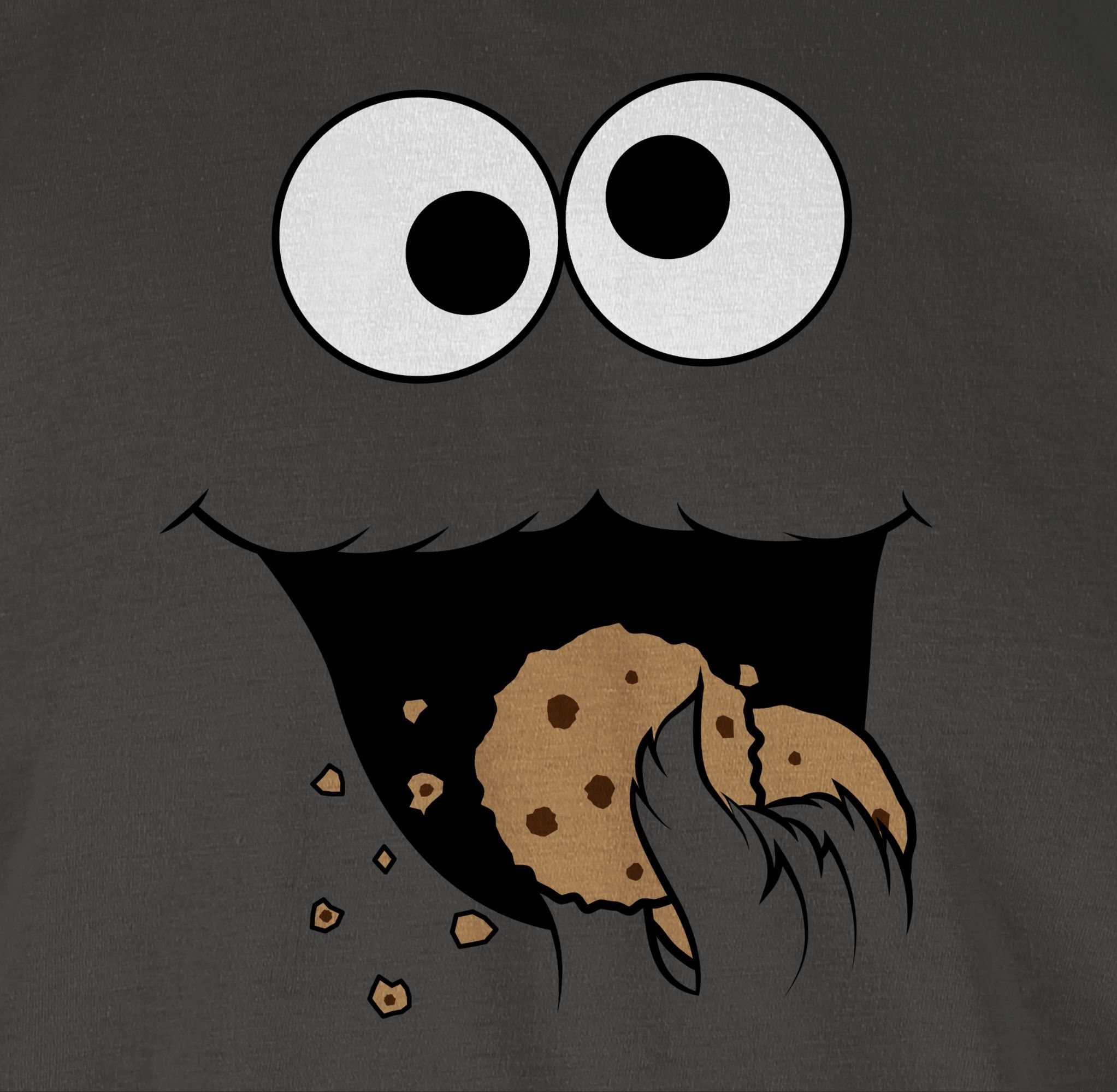 Shirtracer T-Shirt Keks Monster I Krümelmonster I Cookie Monster Fastnacht I Fasnacht I F Karneval & Fasching