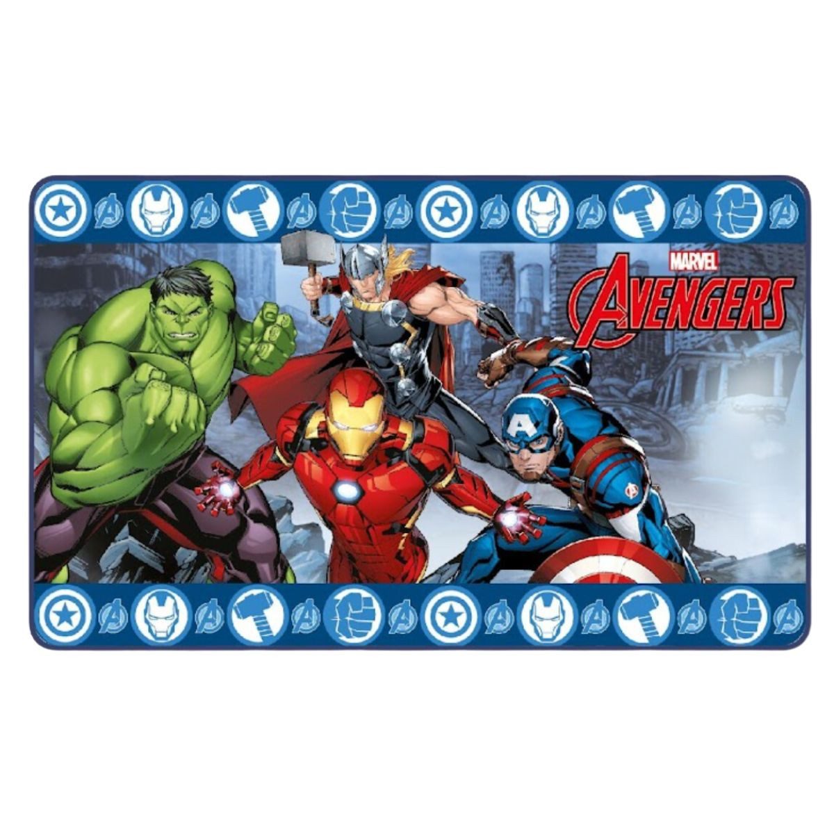 The AVENGERS Spielmatte Schaumstoff-Matte – Komfortabler Teppich für kleine Fans, 45x75 cm