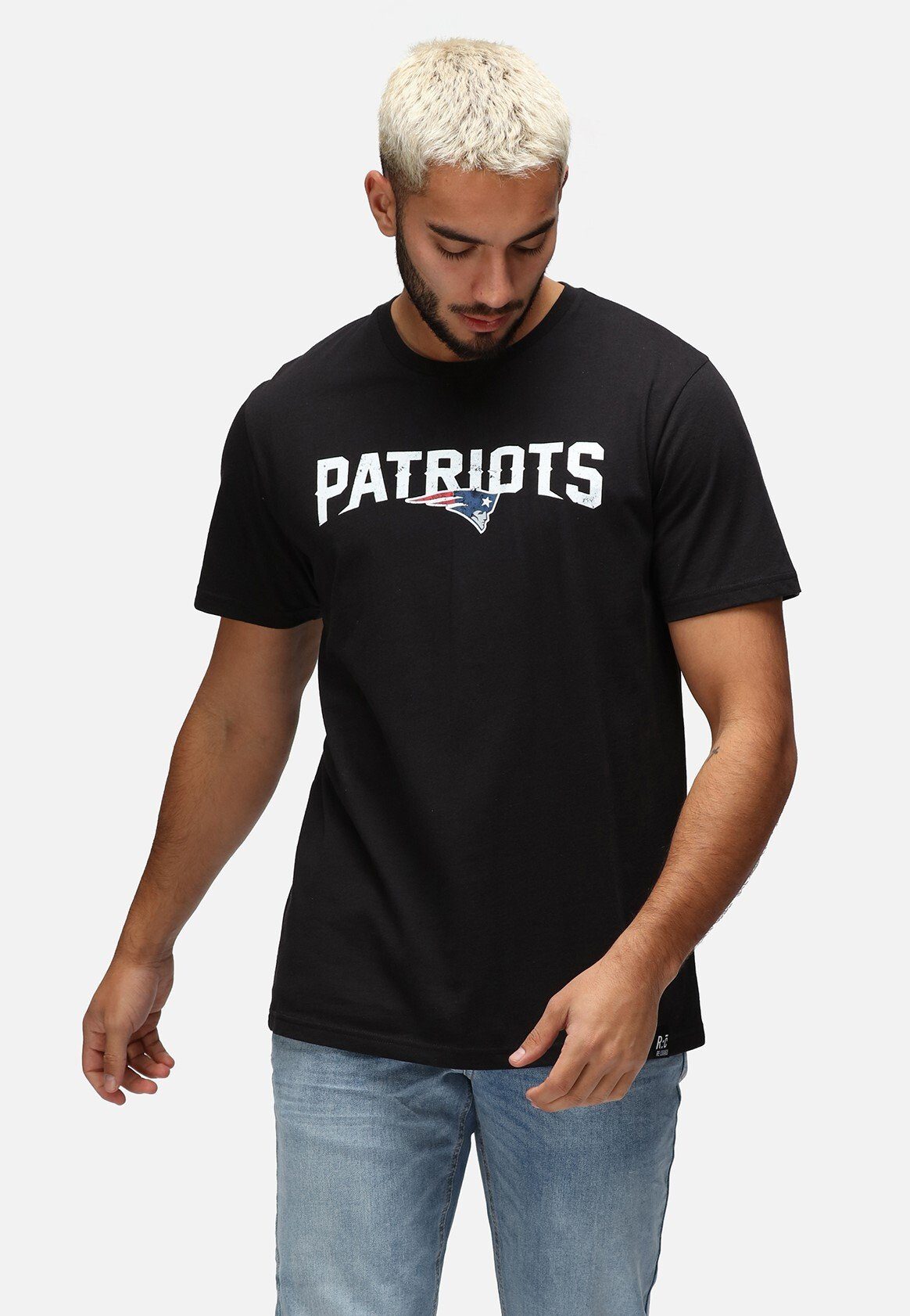 Recovered T-Shirt NFL PATRIOTS LOGO GOTS zertifizierte Bio-Baumwolle