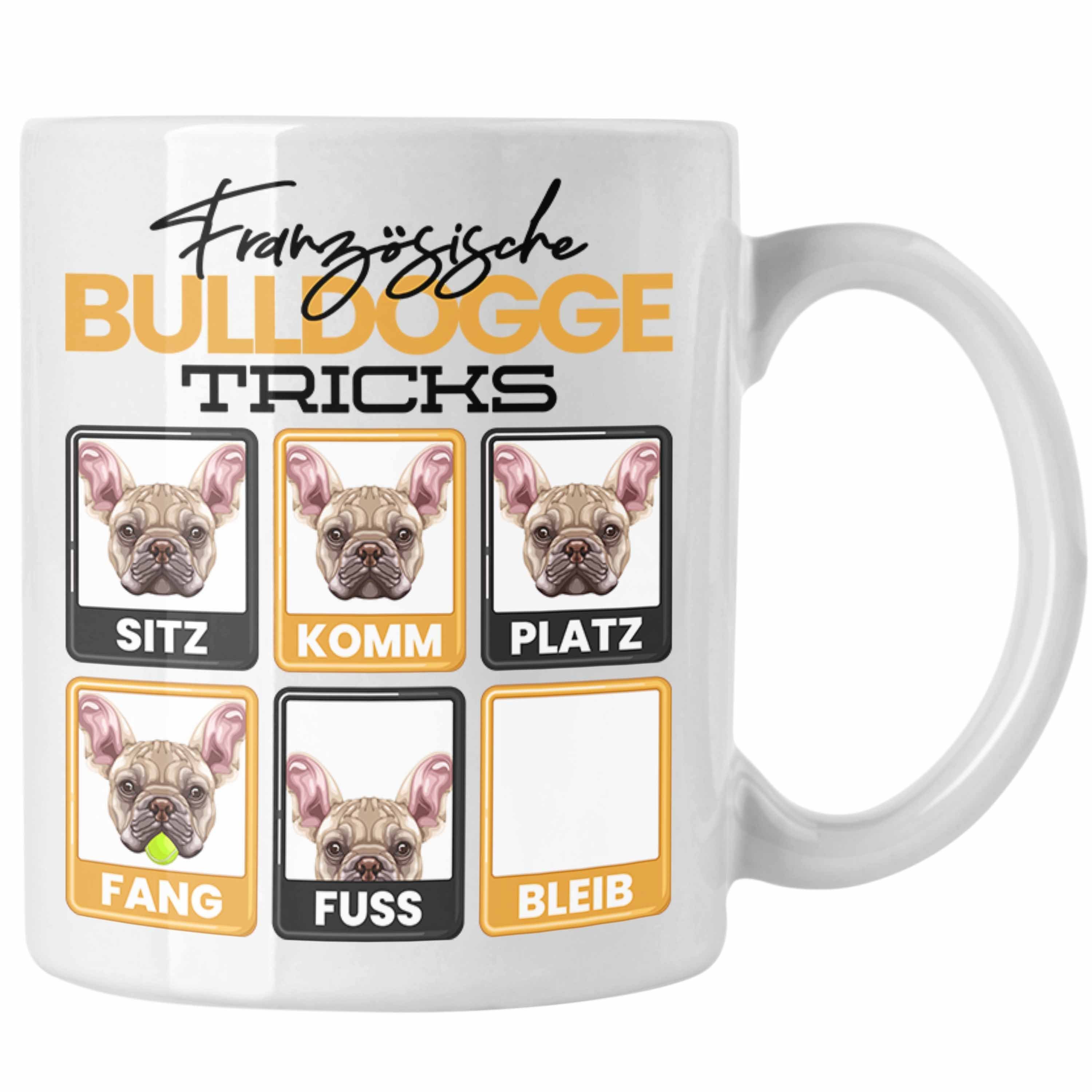 Trendation Tasse Französische Bulldogge Besitzer Tasse Geschenk Lustiger Spruch Geschen Weiss | Teetassen