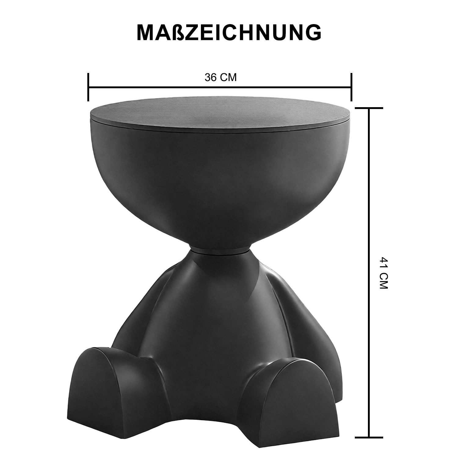 HEYHIPPO Beistelltisch Mini-Beistelltisch,runder Couchtisch,L36× H41cm, PP- günstig online kaufen