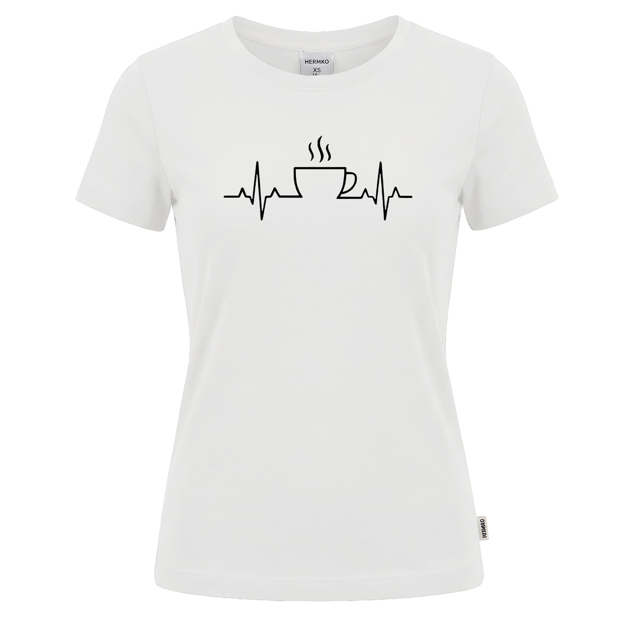 HERMKO Kurzarmshirt 701180055 T-Shirt 100% Bio-Baumwolle mit Druckmotiv hergestellt in EU