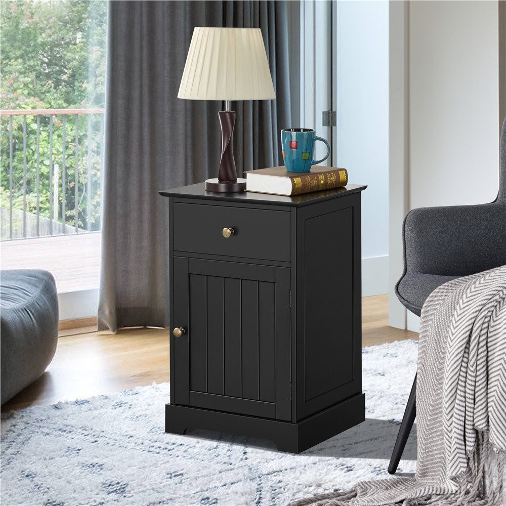 Yaheetech Nachtschrank Nachttisch 40x35x60 cm Nachtkommode günstig online kaufen