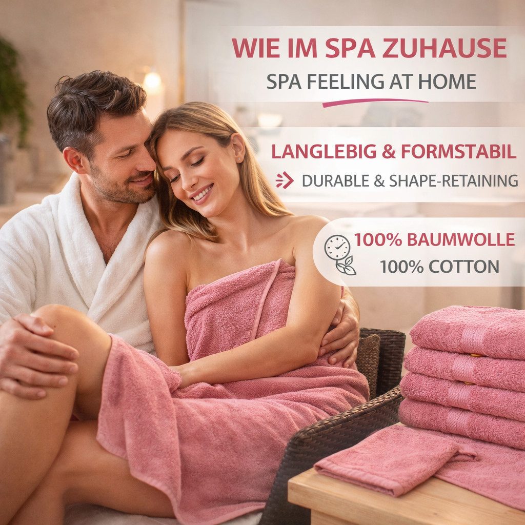 Betz Handtücher 10-teiliges Handtuch Set Premium, 100% Baumwolle (10-St), 4 Handtücher 50x100 cm, 2 Duschtücher 70x140 cm, 2 Gästetücher 30x50 – Bild 4 von 5