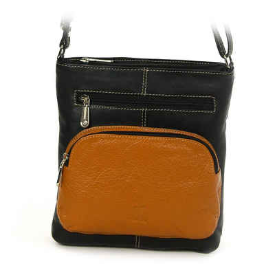 DrachenLeder Handtasche OTZ900X DrachenLeder Damen Handtasche (Handtasche), Damen Tasche, Echtleder schwarz, braun