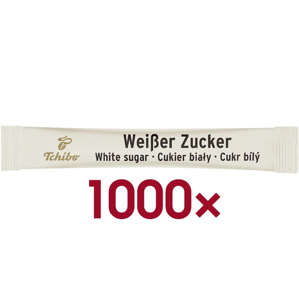 Tchibo Zucker Weißer Zucker, 1000x Zuckersticks à 4 g