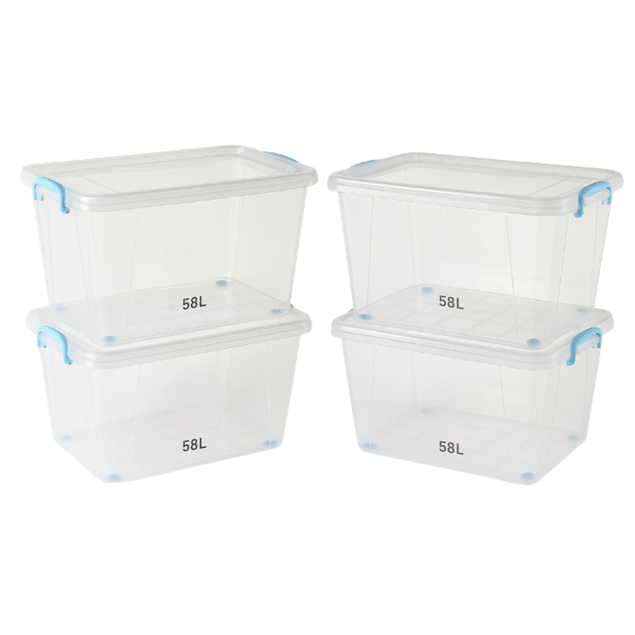 Plastard Aufbewahrungsbox mit Deckel & Rollen günstig online kaufen