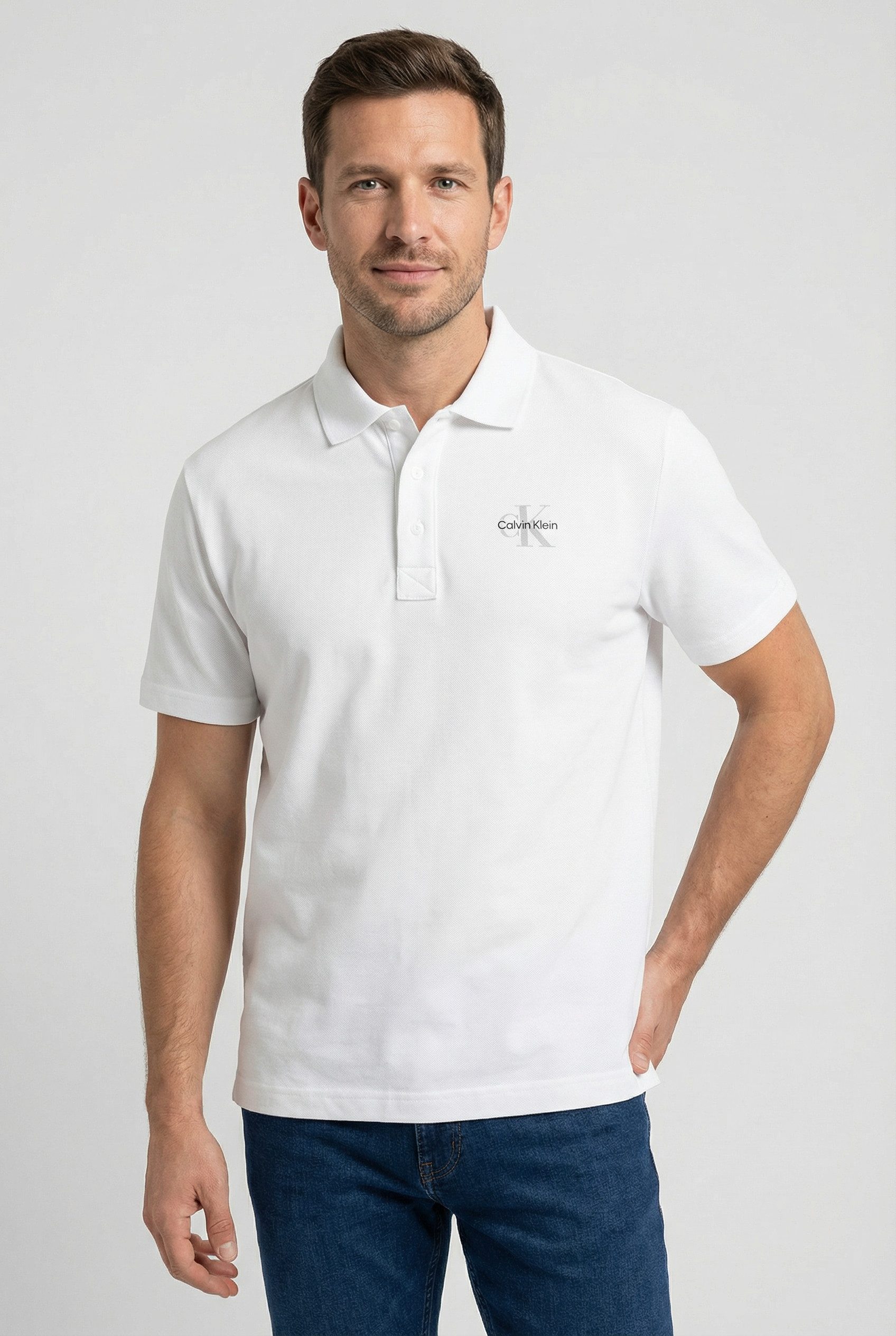 Calvin Klein Jeans Poloshirt EASY MONOLOGO CASUAL PIQUE Regular fit mit Polokragen