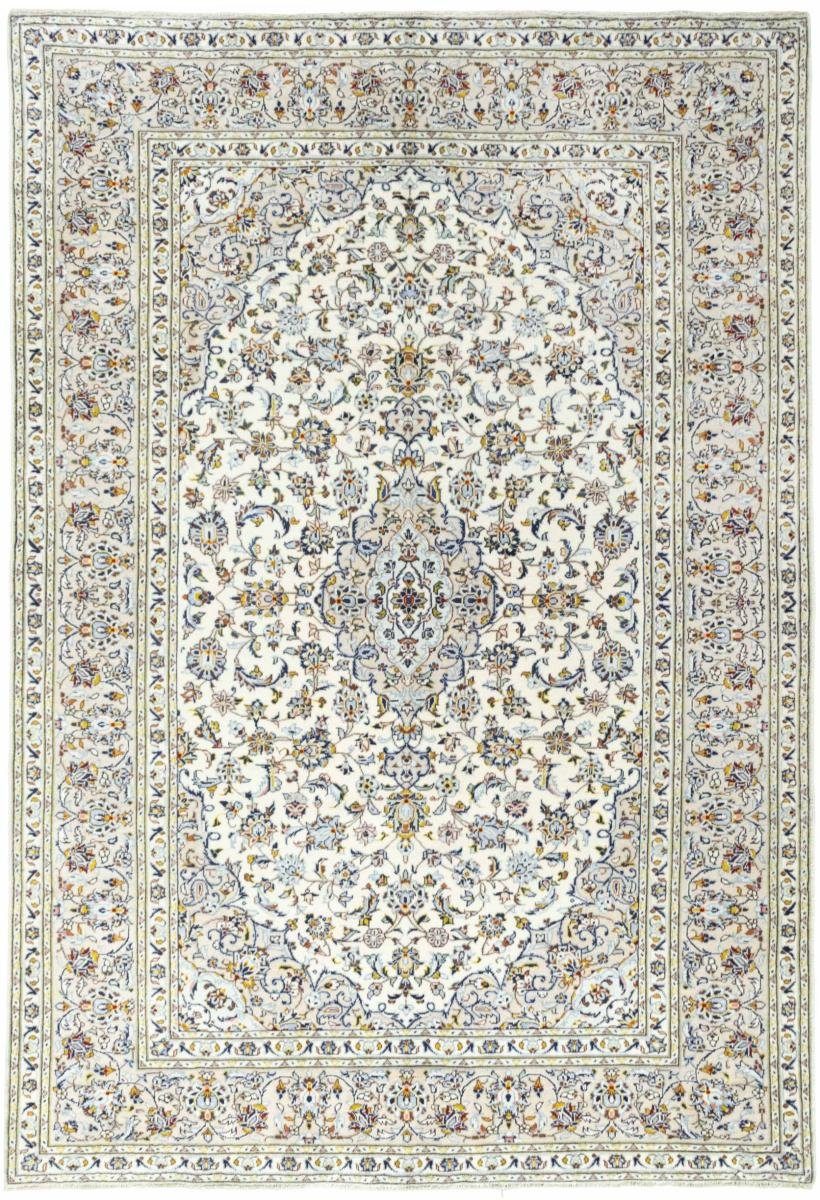 Orientteppich Keshan 199x292 Handgeknüpfter Orientteppich / Perserteppich, Nain Trading, rechteckig, Höhe: 12 mm