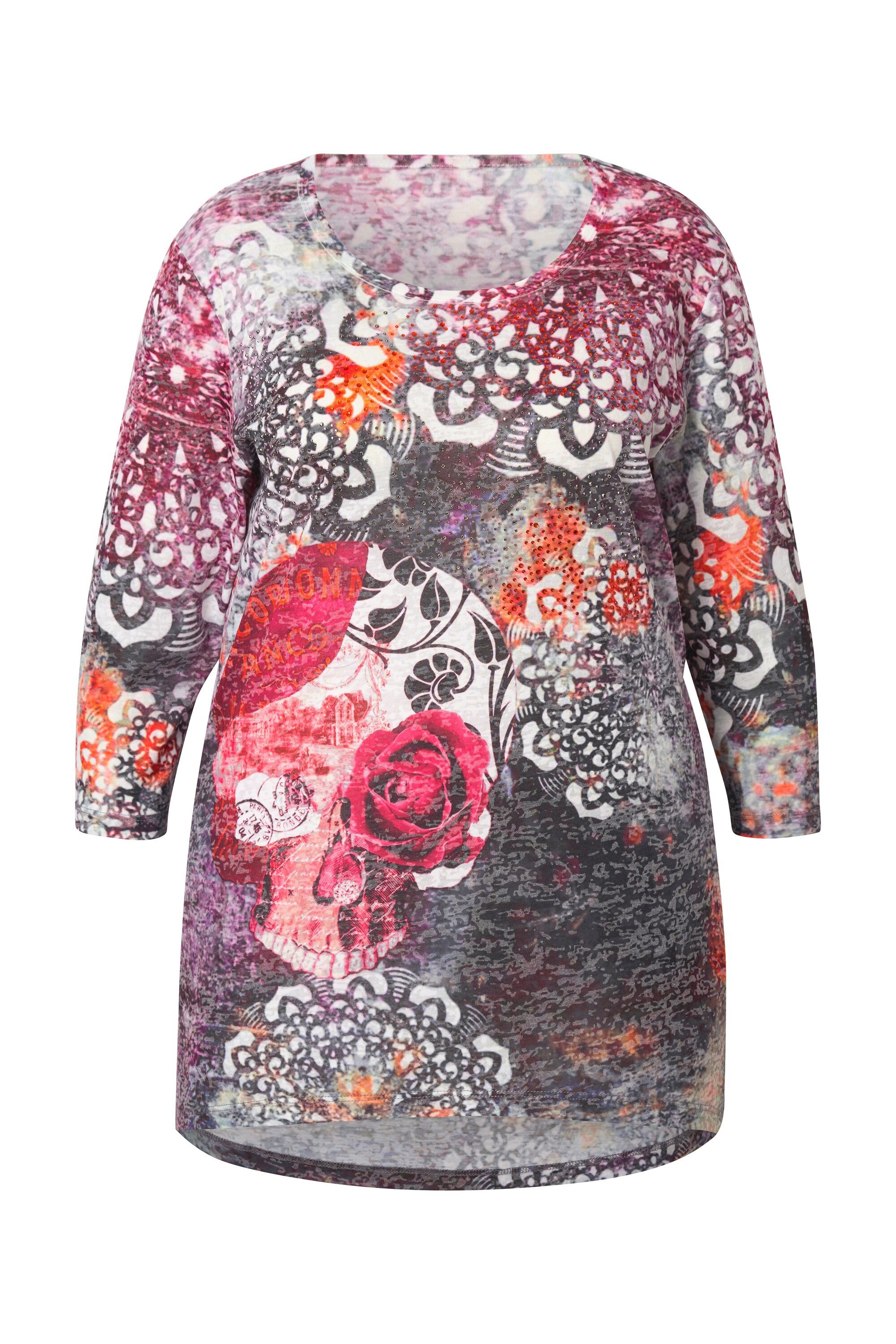 Angel of Style T-Shirt T-Shirt A-Linie Totenkopf/Rosen Druck günstig online kaufen