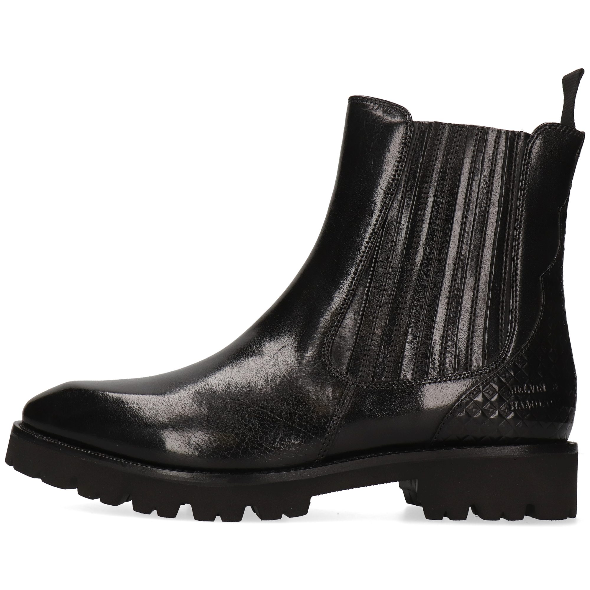 Melvin & Hamilton Lexi 2 Leder-Chelsea Boots für Damen Stiefelette Flache Absätze, Echtes Leder, Vegetabile Gerbung