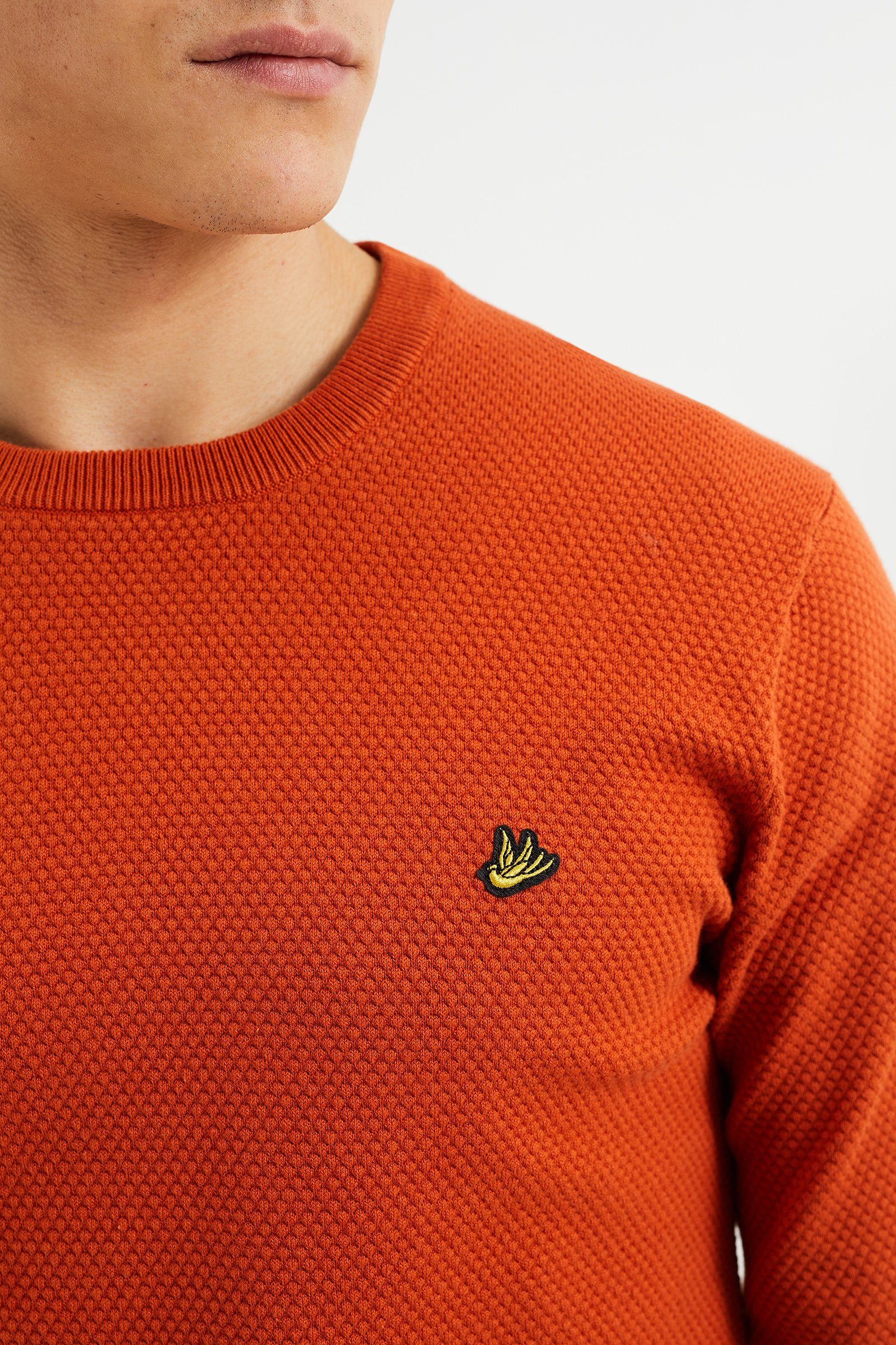 WE (1-tlg) Sweater Fashion Orange