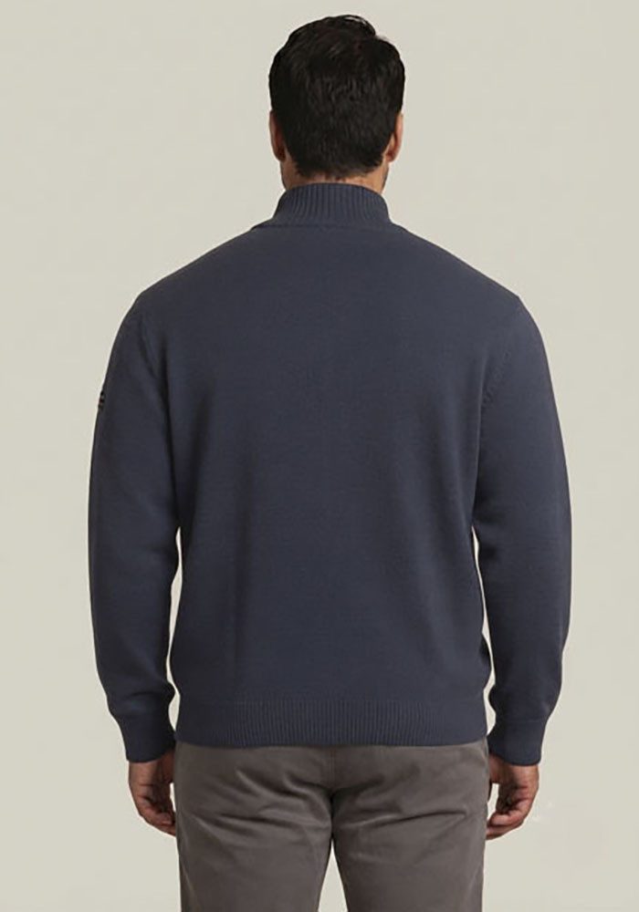 Man's World Plus Strickjacke auch in Grosse Größen bis Gr. 7XL Regular Fit, Langarm, mit Stehkragen, mit Reißverschluss