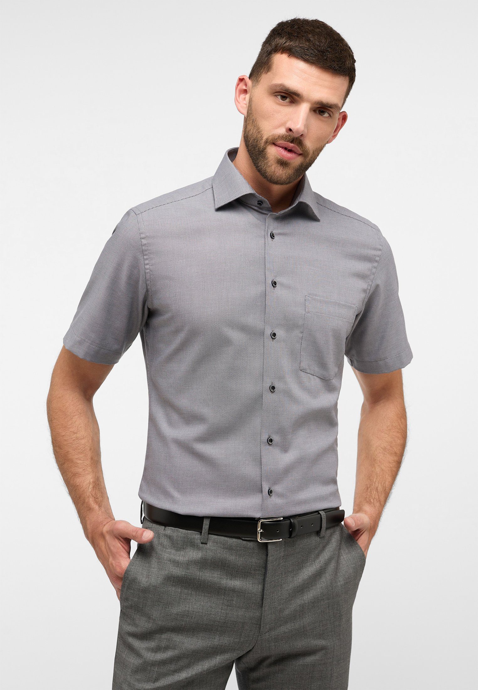 Eterna Kurzarmhemd MODERN FIT NON IRON günstig online kaufen