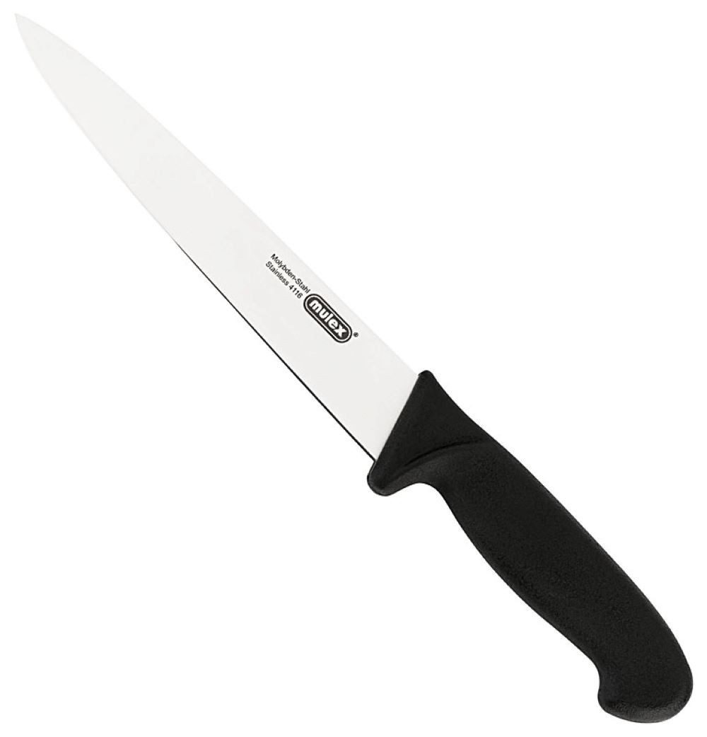 Mulex Tranchiermesser aus rostfreiem Edelstahl – 20 cm Klinge, Tranchiermesser, extra scharf, widerstandsfähig, langlebig, rostfrei