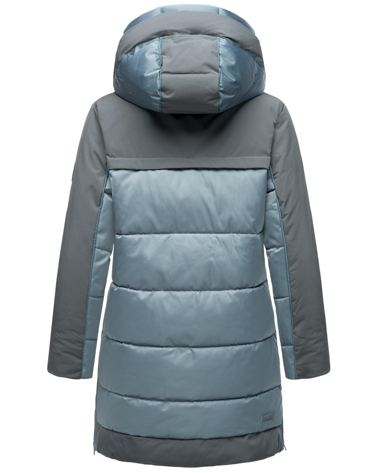 Navahoo Steppjacke Samtkätzchen Modischer, gesteppter Damen Winter Kurzmantel