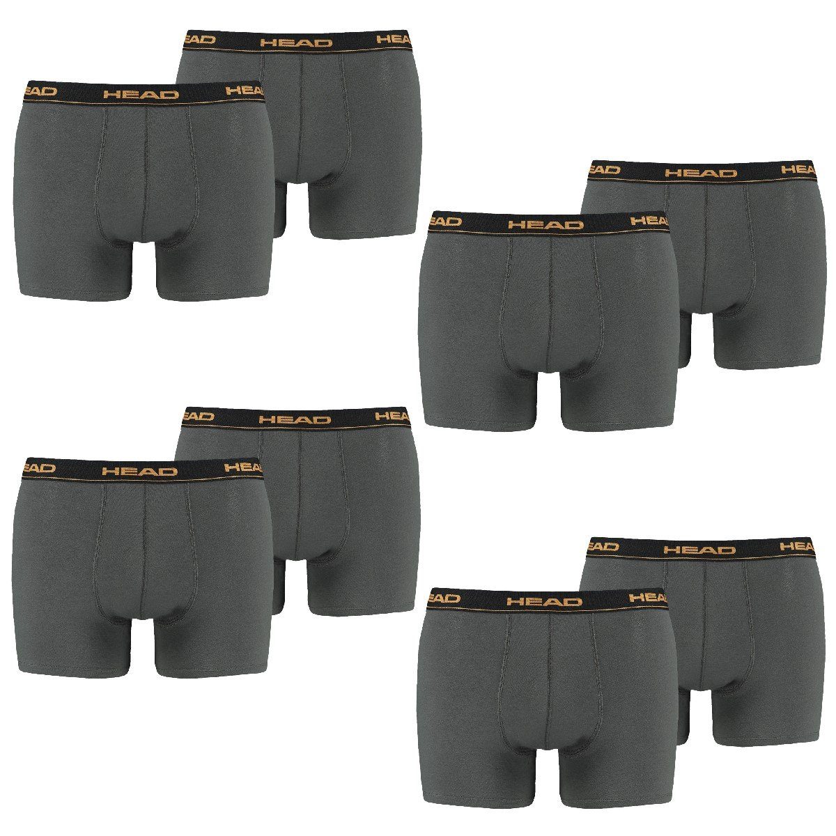 Lot De 8 Boxers Homme HEAD Basic - Multipack - Tailles S à XL - Coton/élasthanne - Neuf Avec étiquettes