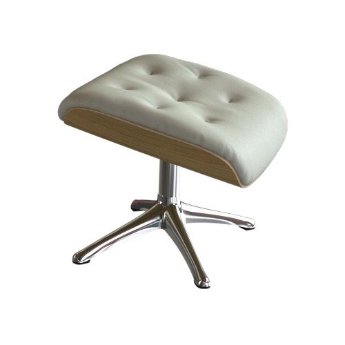 FLEXLUX Fußhocker Volden Beinstütze, pflegeleicht, skandinavisches Design, hoher Komfort, für Beinauflage zur besseren Entspannung, robuster Alu Fuß, Holzrahmen