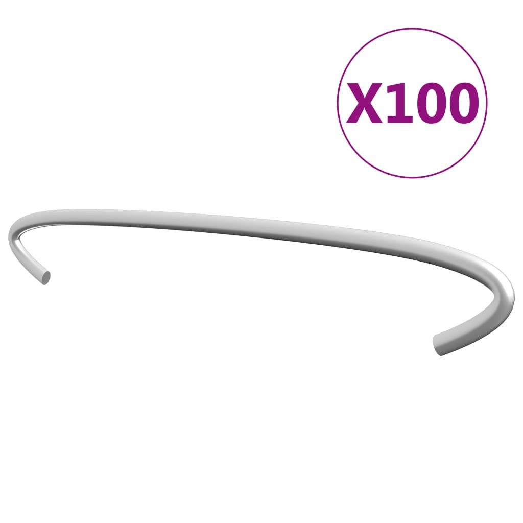 vidaXL Draht Gabionen-Distanzhalter 100 Stk. Verzinkter Stahl 20 cm, (100St)