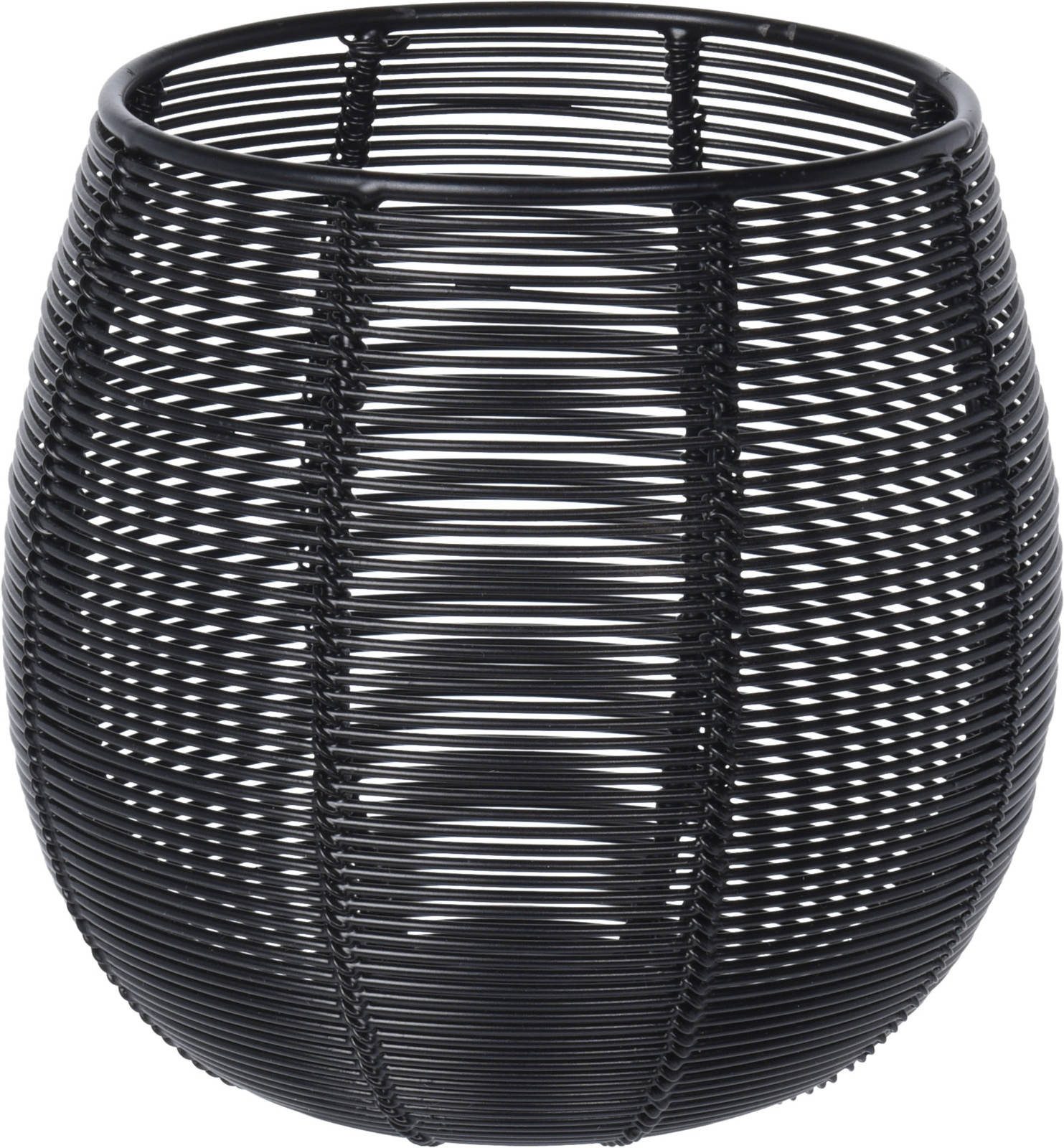 Home & styling collection Dekolicht Teelichthalter aus Metall, schwarz, Ø 12 cm, Leuchte mit Dekofunktion, ohne Leuchtmittel