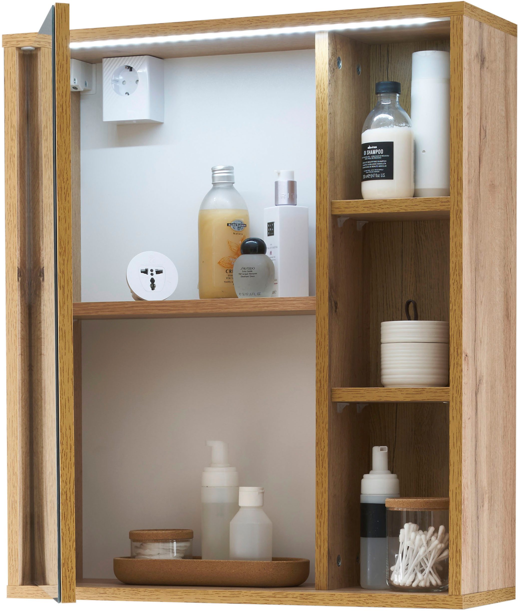 BASIC by Balculina Spiegelschrank Este (1-St) LED-Spiegelschrank 60 cm