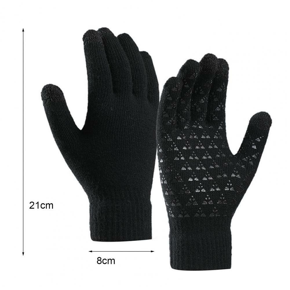 SpionProfi Strickhandschuhe Touchscreen Winter Handy Handschuhe Tablet Smartphone Damen Herren Winterhandschuhe mit Touchscreen Funktion für Smartphone & Tablet