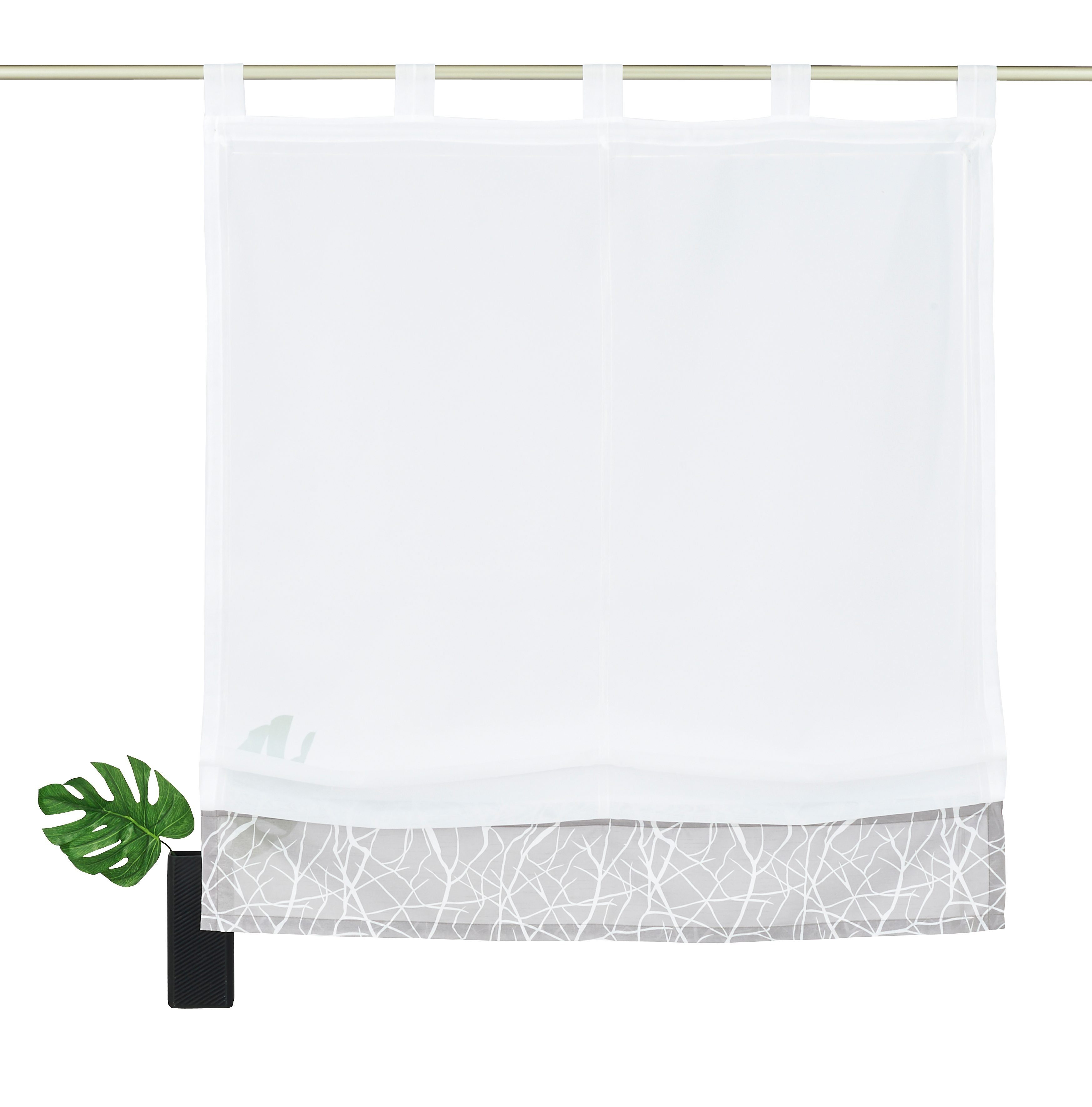 my home Raffrollo Camposa, mit Schlaufen, Transparent, Voile, Polyester günstig online kaufen