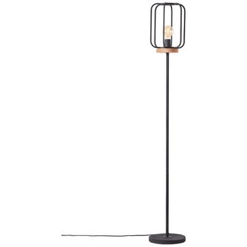 Brilliant Stehlampe Tosh, Lampe, Tosh Standleuchte 1flg antik holz/schwarz korund, 1x A60, E27