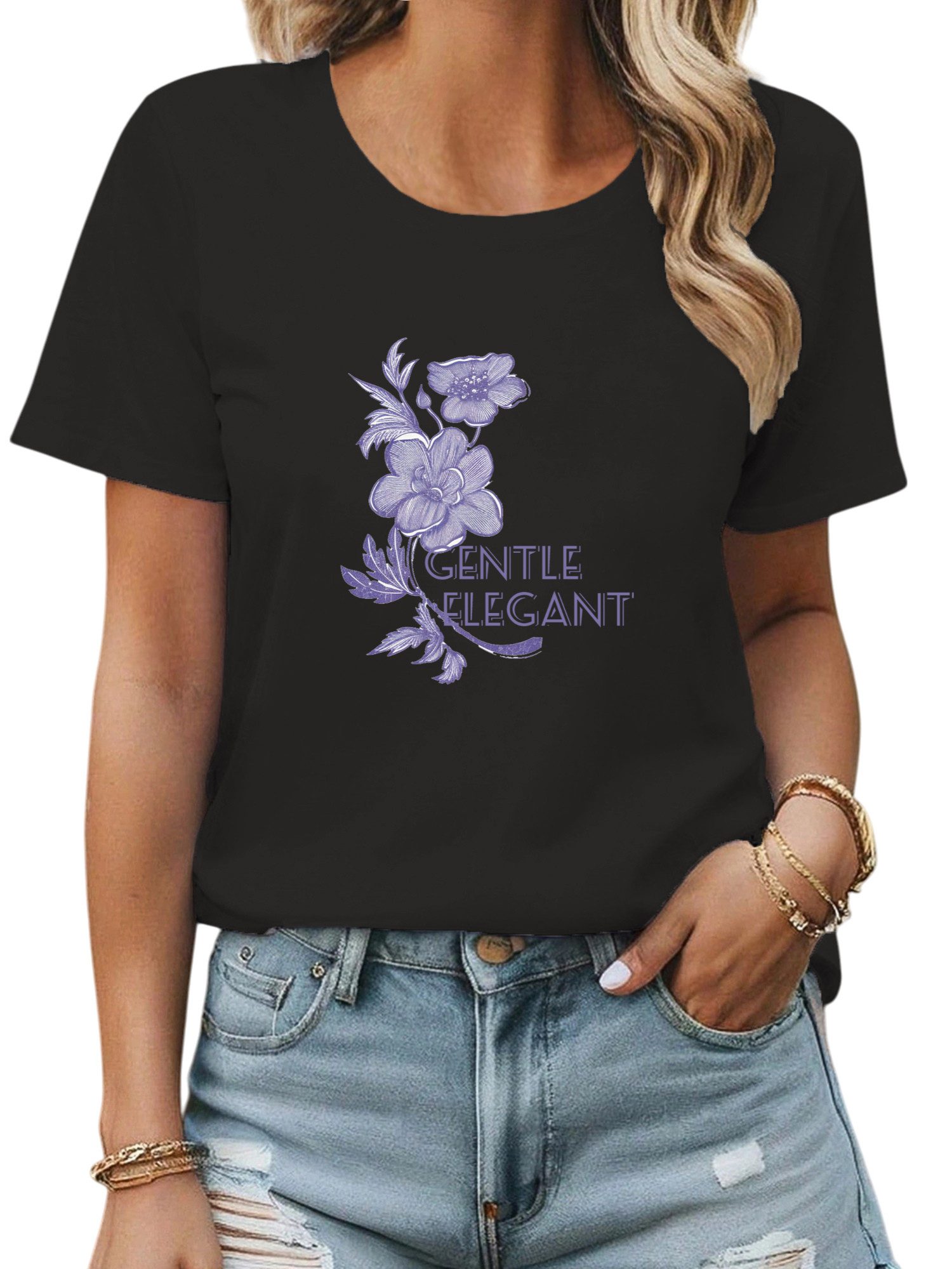 PYL Kurzarmbluse Damen Bequemes Sommer Casual günstig online kaufen