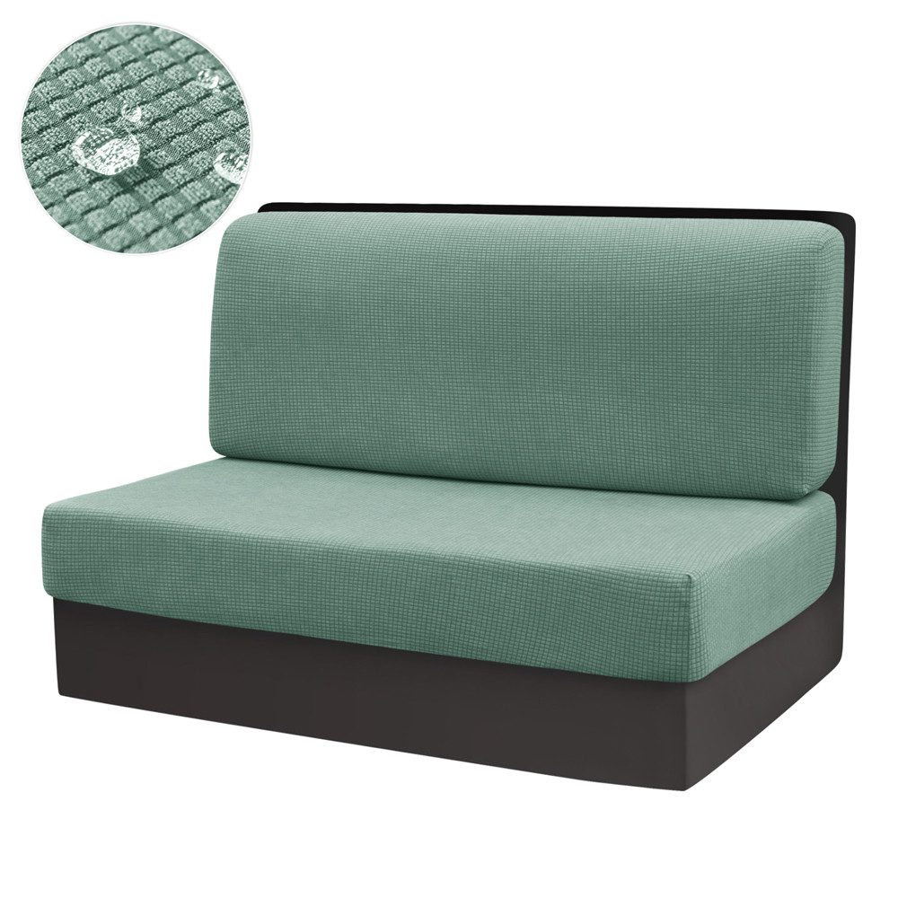 Diwzbyn Sofahusse Bezüge Für Wohnwagenpolster Jacquard, rutschfeste Wohnmobil Sitzbezüge, Mit 2 Cord, Sofa Sitzkissenbezug Für Schonbezug Wohnwagen Polster
