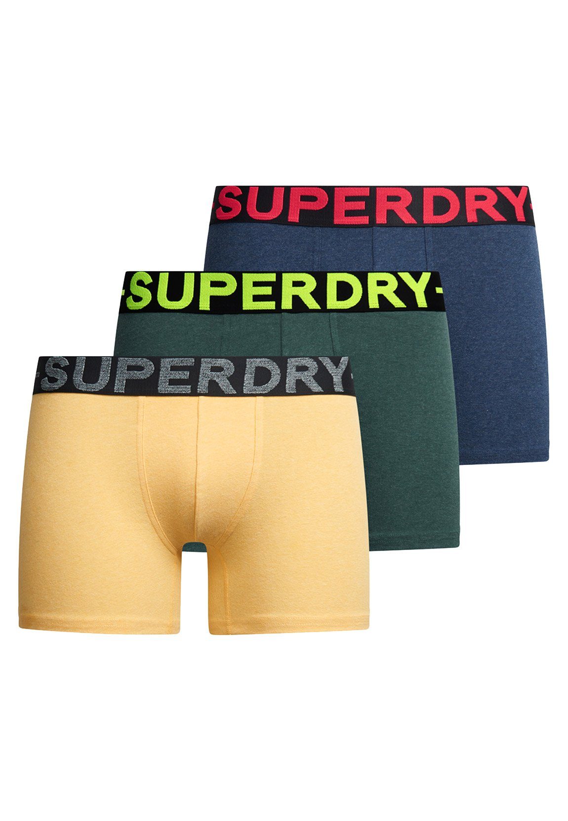 Superdry Boxer Superdry Boxershorts Dreierpack BOXER TRIPLE PACK Drk Indg