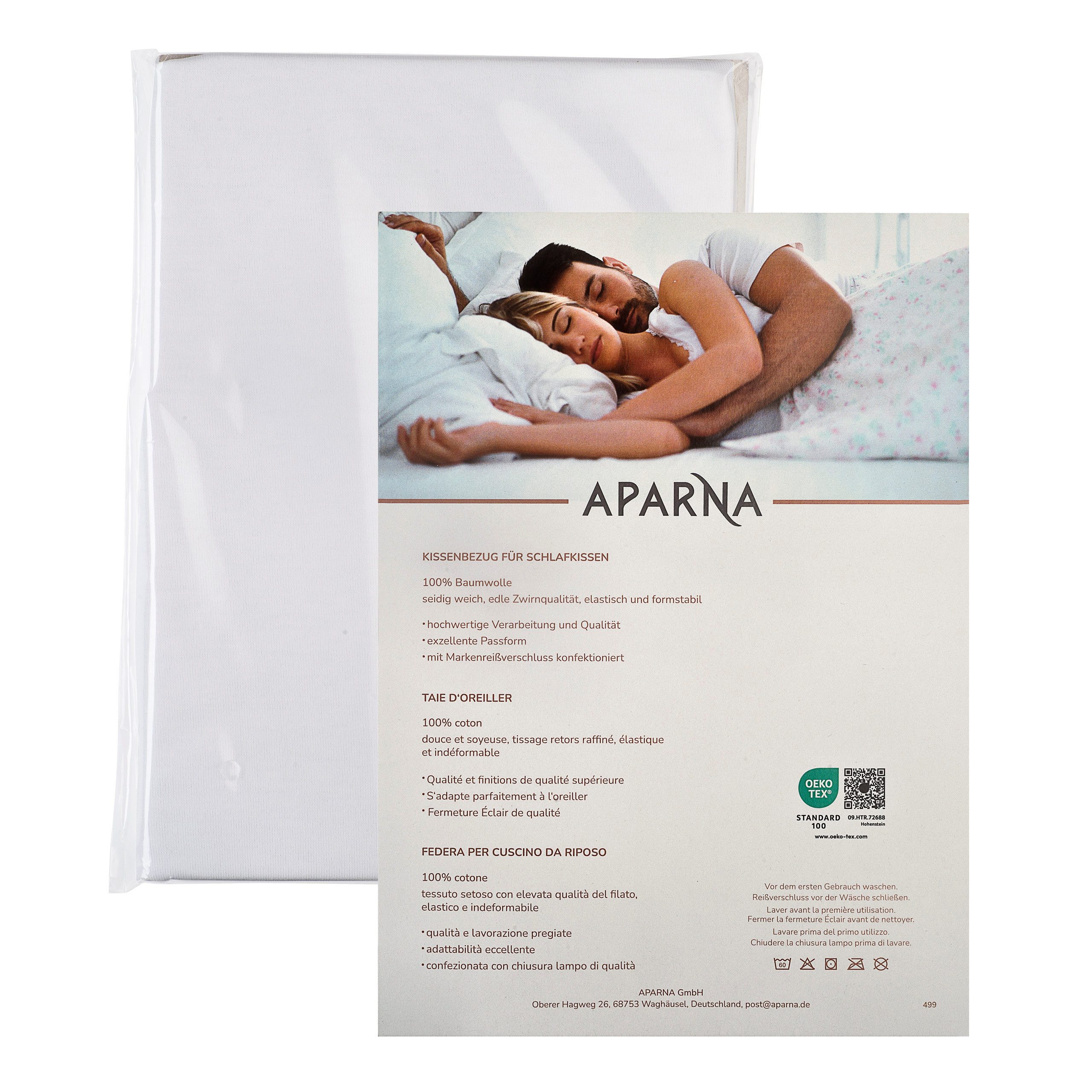 APARNA Kissenbezug passend für Tempur Kissen - Schmetterlingskissen, Maßgeschneiderter Kissenbezug für Ombracio Kissen