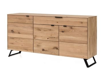 expendio Wohnzimmer-Set Porto 40, (Spar-Set, 4-St), Eiche bianco aus Massivholz