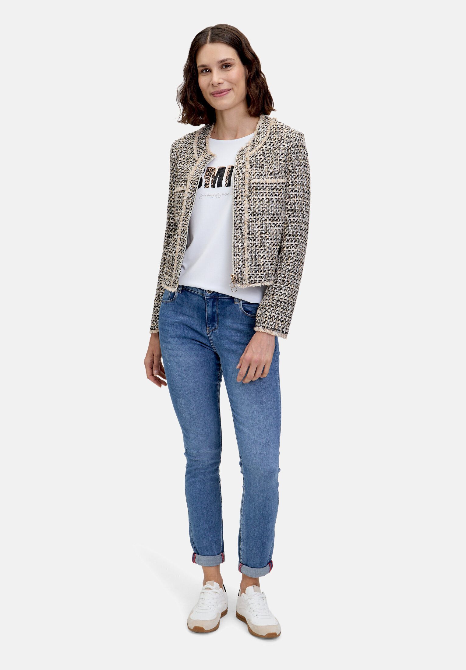 Betty Barclay Jackenblazer Damen mit Fransen