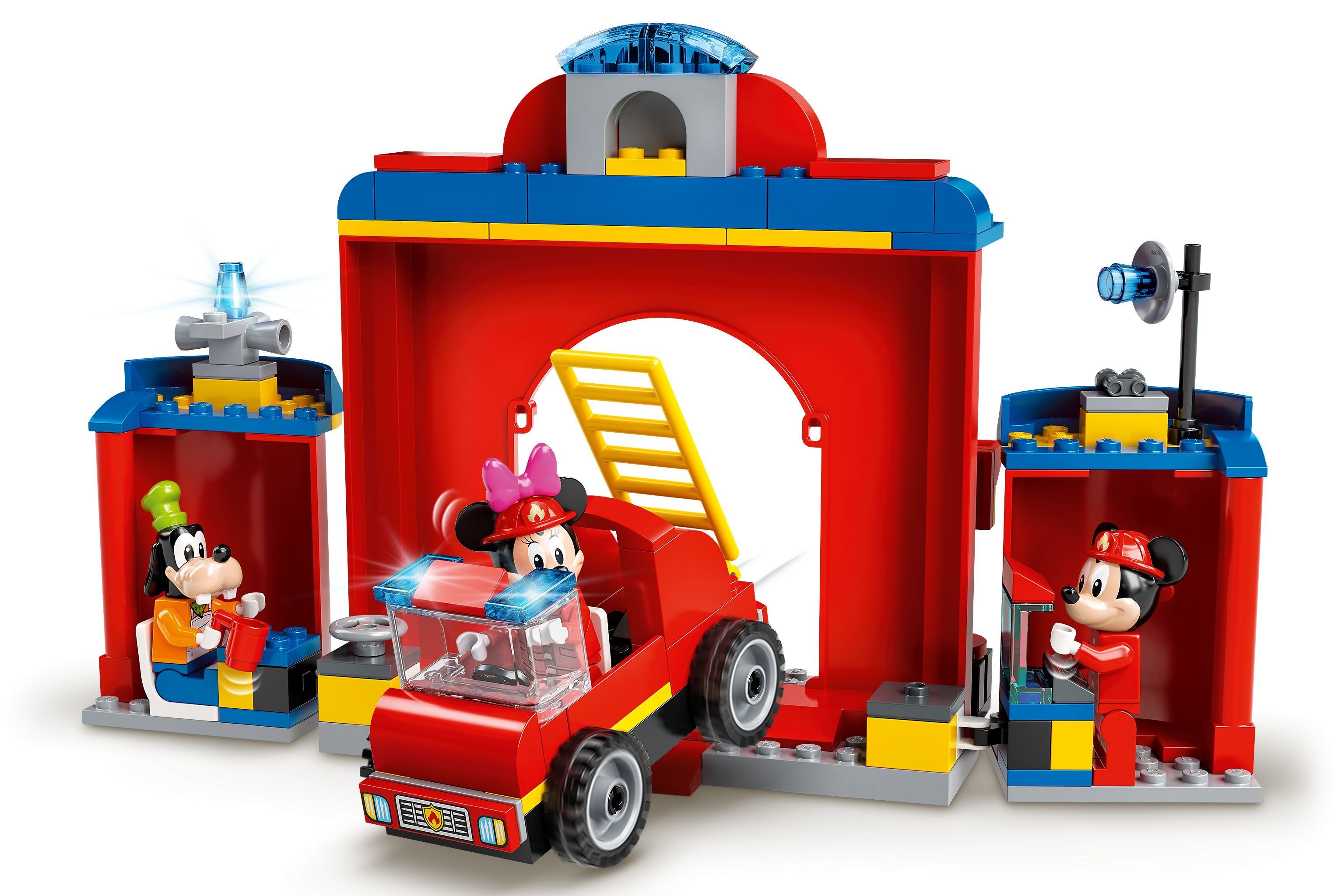 - - Disney™ Konstruktionsspielsteine Mickys and LEGO® Mickey LEGO® Friends Feuerwehrstation (144 St) und,