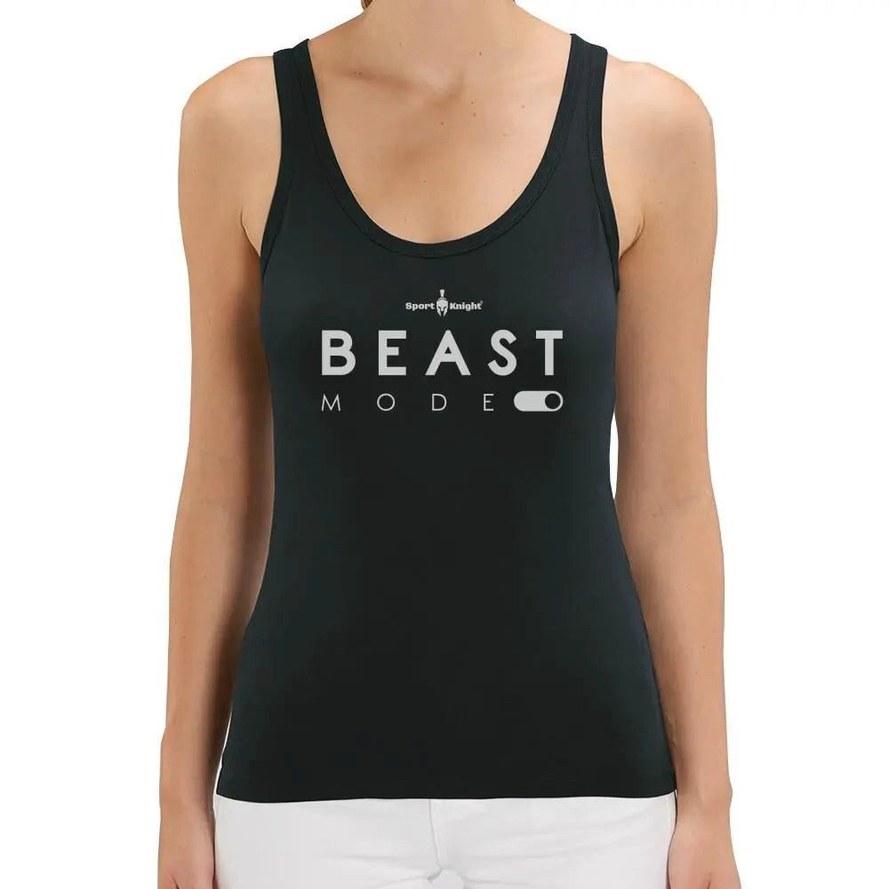 Tanktop Sport-Knight® Damen Fitness Tanktop "Beast Mode On"