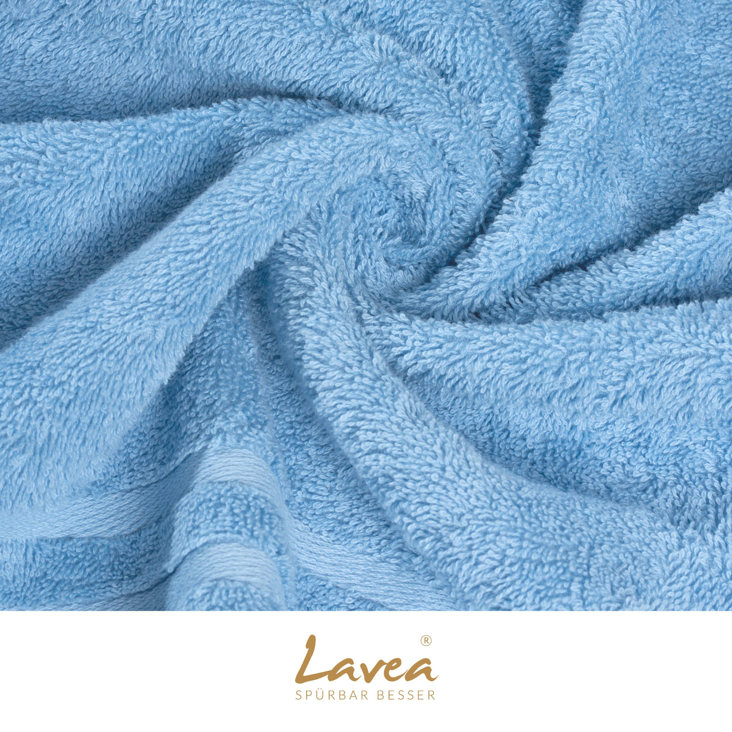 Lavea Duschtücher 4er Set Duschtuch 70 x 140 cm, Elena Frottee Handtücher, (Set, 4-St), Dusch-Handtuch, 500 g/m² Frottier, weich & saugstark, pflegeleicht – Bild 5 von 5