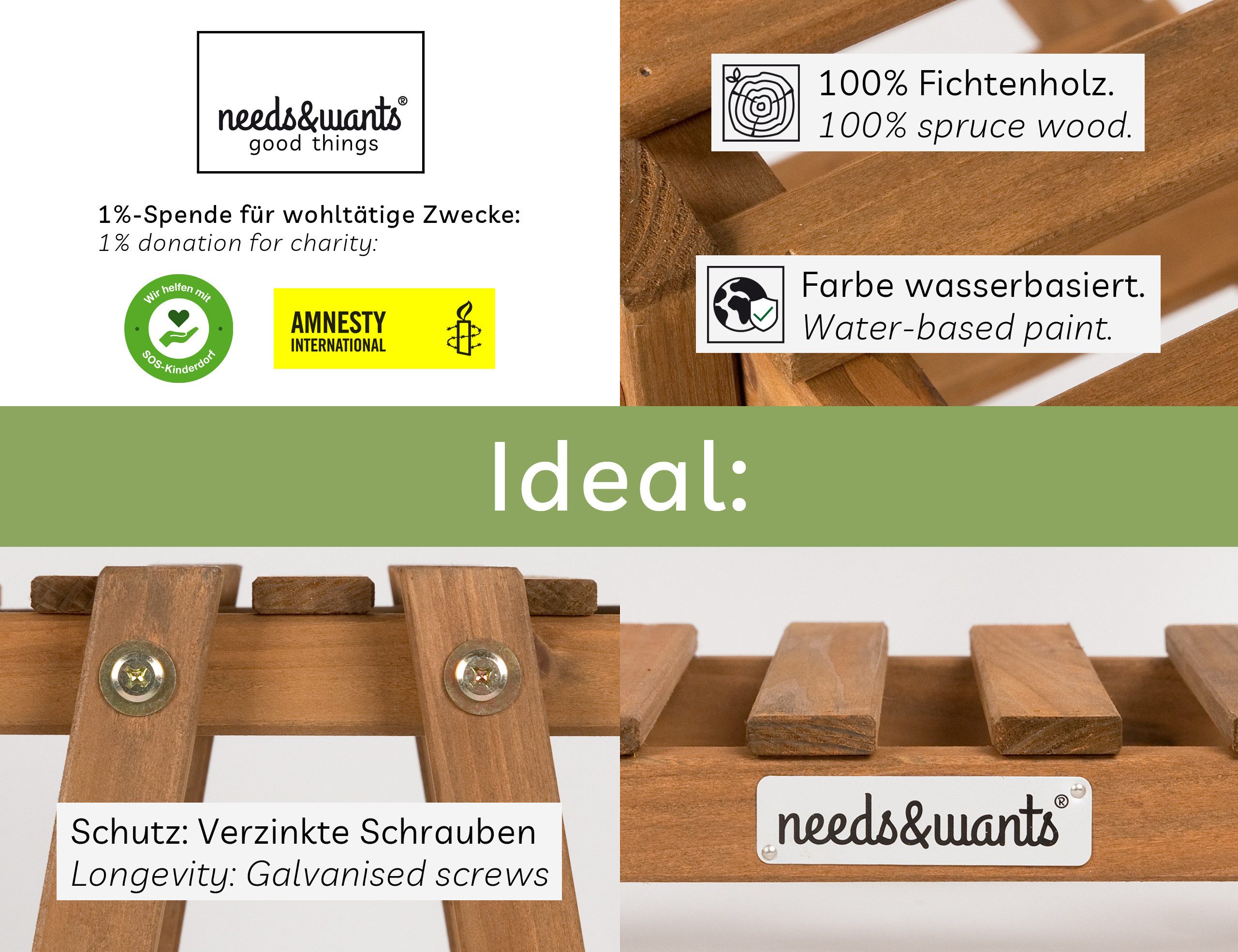 needs&wants® Blumenständer Pflanzenständer Blumentreppe Pflanzenregal Blume günstig online kaufen