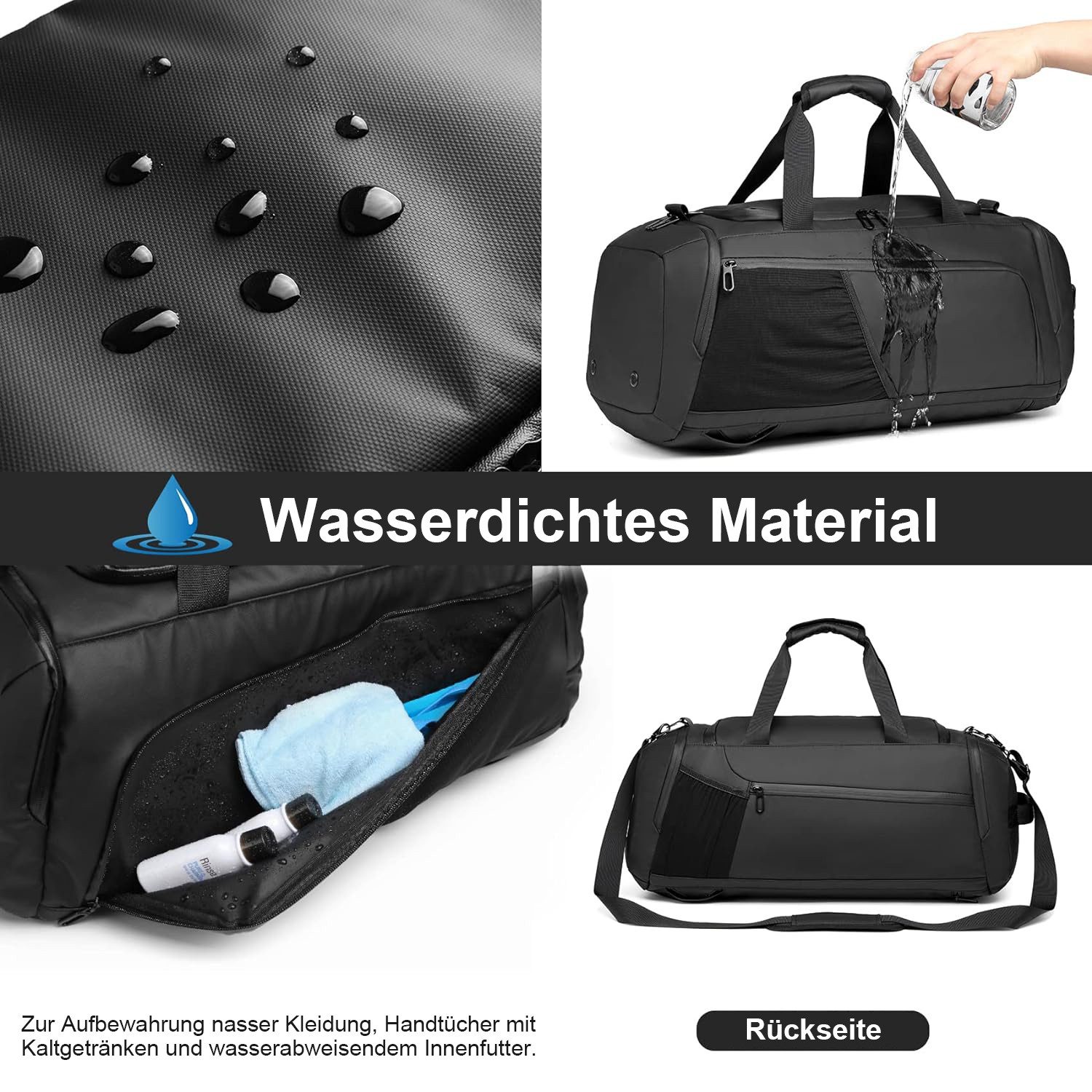 OKWISH Reisetasche Trainingstasche Sporttasche Handtasche Schultertasche günstig online kaufen